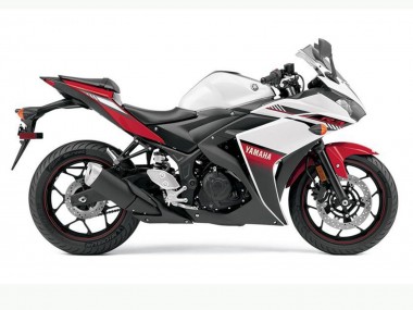 Carénages Moto Yamaha YZF R3 2015-2018 - Blanc Rouge Noir