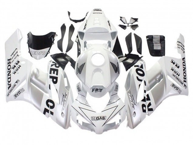 Carénages Moto Honda CBR1000RR 2004-2005 - Blanc Argent Noir Repsol