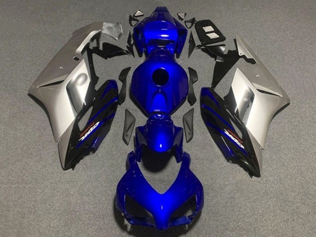 Carénages Moto Honda CBR1000RR 2004-2005 - Argent Bleu Foncé