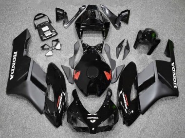 Carénages Moto Honda CBR1000RR 2004-2005 - Noir Brillant Noir Mat Rouge