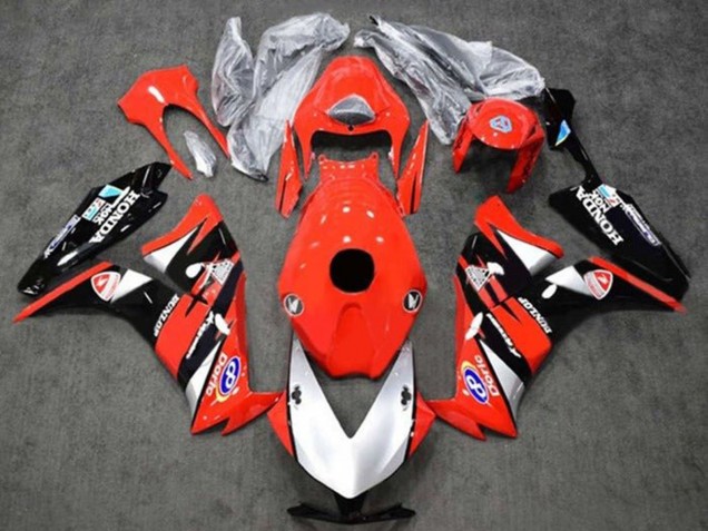 Carénages Moto Honda CBR1000RR 2012-2016 - Rouge Argent Noir Brillant