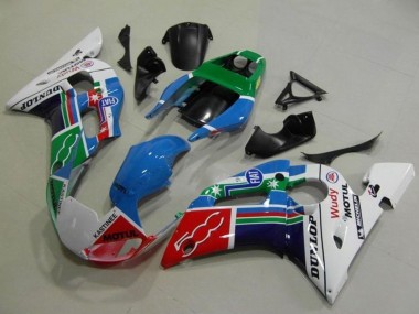 Carénages Moto Yamaha YZF R6 1998-2002 - Blanc Bleu Vert Rouge Fiat Motul Michelin Dunlop