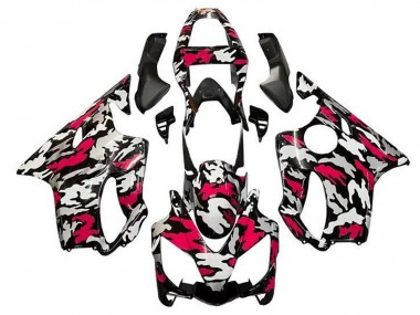 Carénages Moto Honda CBR600 F4i 2001-2003 - Noir Rouge Gris Camouflage