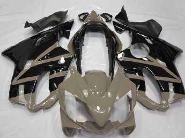 Carénages Moto Honda CBR600 F4i 2004-2007 - Taupe Brun Noir Brillant