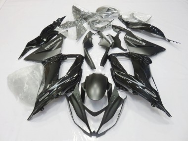 Carénages Moto Kawasaki ZX6R 2013-2018 - Noir Brillant Noir Mat