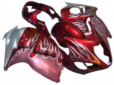 Carénages Moto Suzuki GSXR1000 1996-2007 - Rouge Argent Flamme