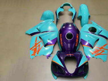 Carénages Moto Suzuki GSXR1000 1996-2007 - Violet Mat Orange Bleu