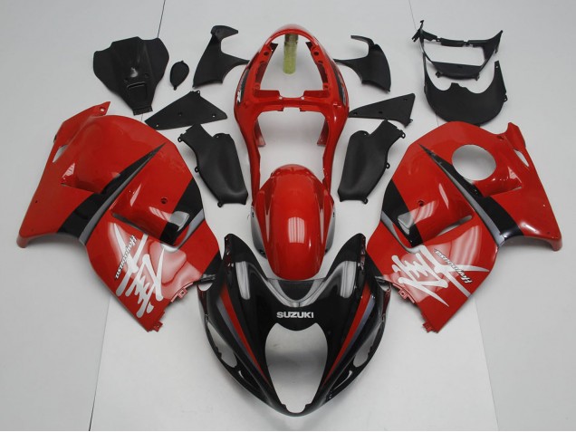 Carénages Moto Suzuki GSXR 1300 Hayabusa 1996-2007 - Rouge Noir Gris