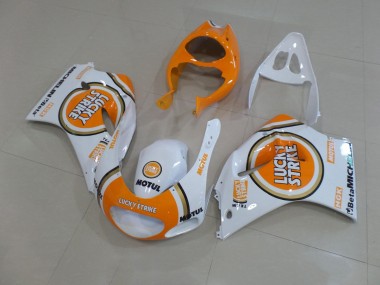 Carénages Moto Suzuki RGV250 VJ22 1991-1996 - Blanc Orange Lucky Strike Motul