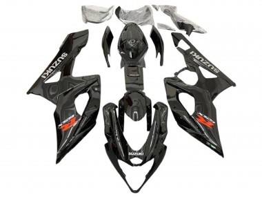 Carénages Moto Suzuki GSXR 1000 2005-2006 - Noir Brillant Rouge Gris