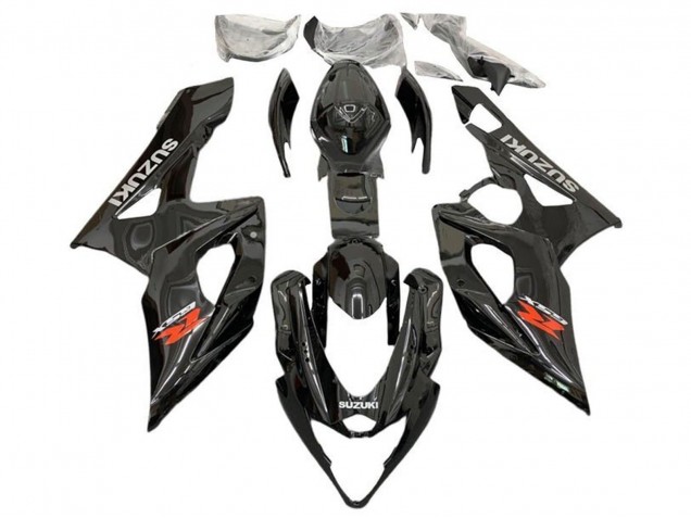 Carénages Moto Suzuki GSXR 1000 2005-2006 - Noir Brillant Rouge Gris