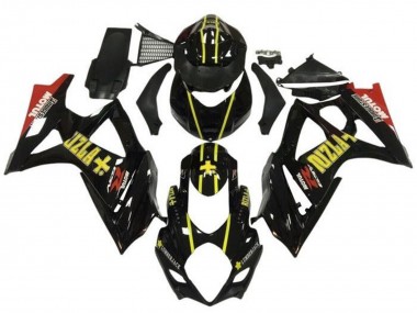 Carénages Moto Suzuki GSXR 1000 2005-2006 - Noir Or Rizla Rouge