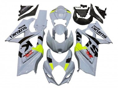 Carénages Moto Suzuki GSXR 1000 2005-2006 - Gris Noir Jaune Néon Rouge