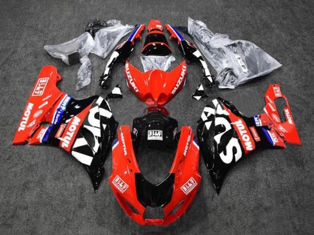 Carénages Moto Suzuki GSXR1000 2017-2024 - Rouge Blanc Bleu Noir Motul