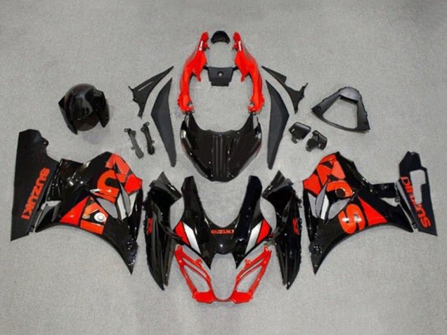Carénages Moto Suzuki GSXR1000 2017-2024 - Noir Rouge Argent