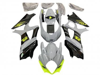 Carénages Moto Suzuki GSXR 1000 2007-2008 - Nardo Gris Jaune Néon Noir