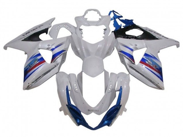 Carénage Moto Suzuki GSXR 1000 2009-2016 - Blanc Bleu Rouge Noir