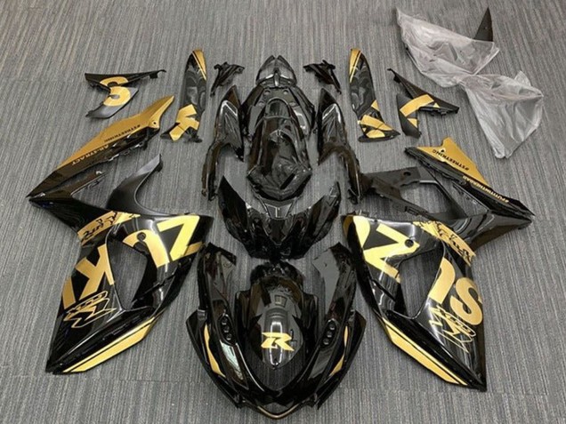 Carénages Moto Suzuki GSXR 1000 2009-2016 - Or Noir Brillant