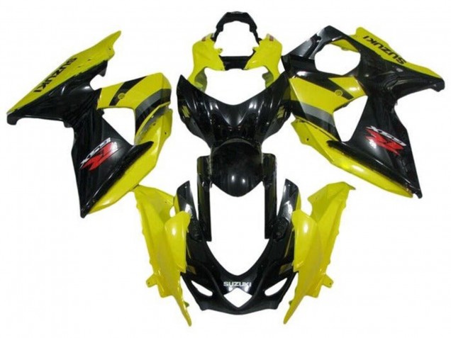 Carénages Moto Suzuki GSXR 1000 2009-2016 - Jaune Noir Rouge Gris
