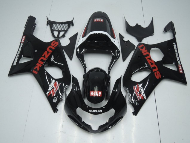 Carénages Moto Suzuki GSXR 600 / GSXR 750 2001-2003 - Noir Brillant Rouge Blanc Yoshimura