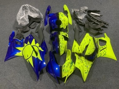 Carénages Moto Yamaha YZF R3/R25 2022-2024 - Jaune Bleu
