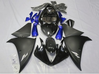 Carénages Moto Yamaha YZF 1000 R1 2009-2011 - Noir Brillant Noir Mat Bleu