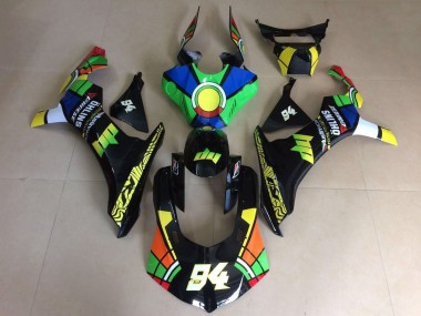 Carénages Moto Yamaha YZF 1000 R1 2015-2019 - Vert Bleu Jaune Noir Rouge Roue Chromatique 94
