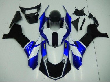 Carénages Moto Yamaha YZF 1000 R1 2020-2025 - Bleu Blanc Noir