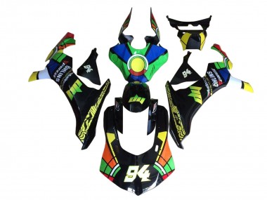 Carénages Moto Yamaha YZF 1000 R1 2020-2025 - Bleu Vert Jaune Rouge Noir Roue Chromatique 94