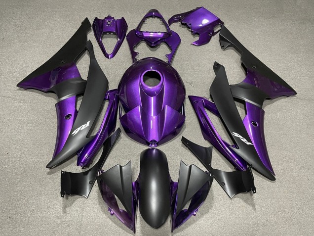 Carénage Moto Yamaha YZF R6 2008-2016 - Violet Noir Mat