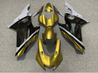 Carénages Moto Yamaha YZF R6 2017-2023 - Gris Or Noir Brillant