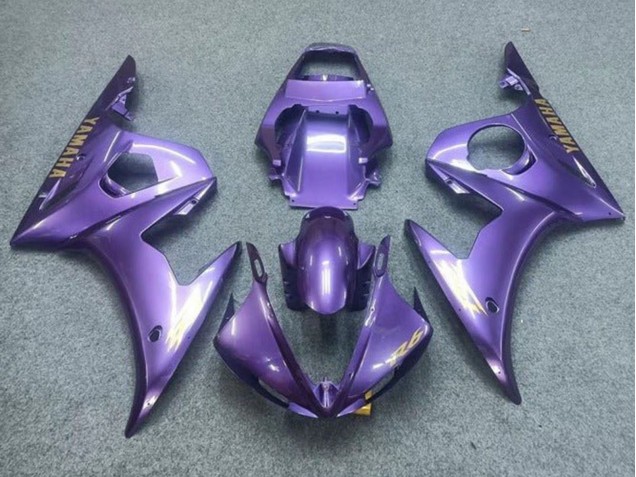 Carénages Moto Yamaha YZF R6 2003-2004 - Violet Or Décalque