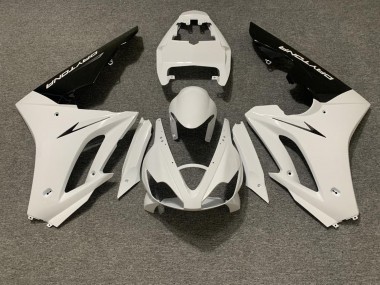 Carénage Moto Triumph Daytona 675 Triple 2006-2008 - Blanc Noir Brillant