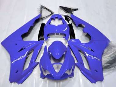 Carénages Moto Triumph Daytona 675 Triple 2006-2008 - Bleu Noir Brillant