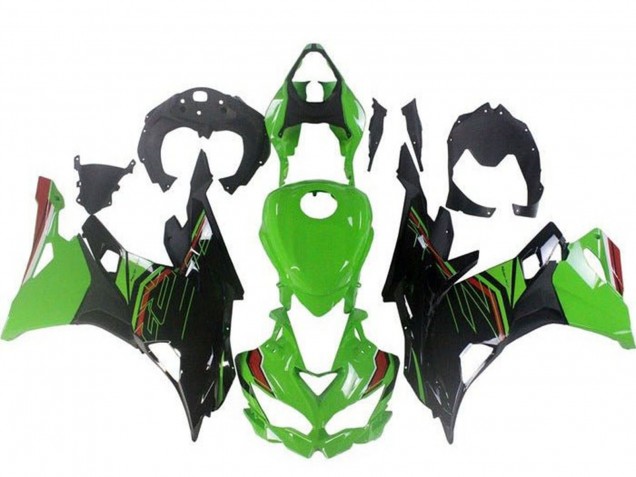 Carénages Moto Kawasaki ZX4R ZX-4RR 2019-2025 - Vert Noir Rouge