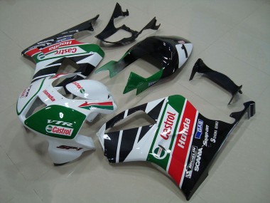 Kits Carénage Moto ABS Honda VTR1000 2000-2006 - Blanc Rouge Vert Noir Brillant Castrol