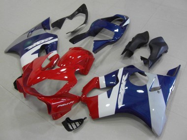 Carénages Moto Honda CBR600 F4i 2001-2003 - Blanc Bleu Rouge
