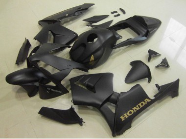 Carénages Moto Honda CBR600RR 2003-2004 - Noir Mat Or Décalque