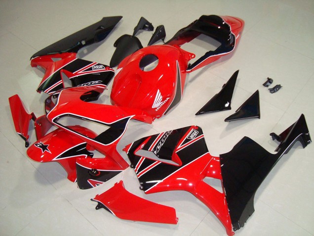 Carénage Moto Honda CBR600RR 2003-2004 - Rouge Noir Brillant