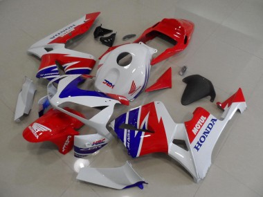 Carénages Moto Honda CBR600RR 2005-2006 - Blanc Rouge Bleu Motul HRC