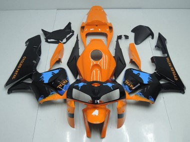 Carénages Moto Honda CBR600RR 2005-2006 - Orange Bleu Noir