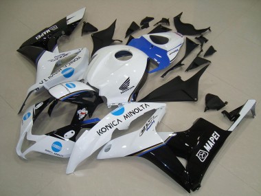Carénages Moto Honda CBR600RR 2007-2008 - Blanc Bleu Noir Brillant Konica Minolta