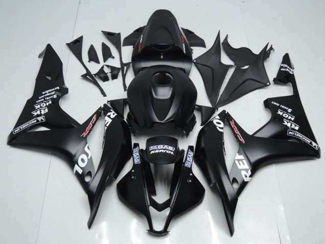 Kits Carénage Moto Honda CBR600RR 2007-2008 - Noir Mat Blanc Repsol
