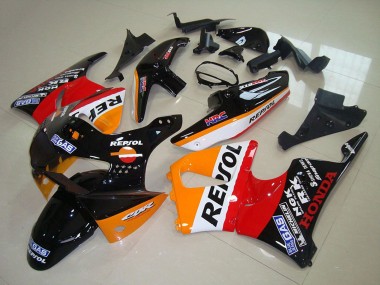 Carénages Moto Honda CBR900RR 919 1998-1999 - Orange Blanc Rouge Noir Brillant Repsol
