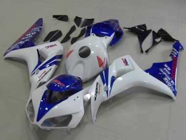 Carénages Moto Honda CBR1000RR 2006-2007 - Blanc Bleu Rouge HRC