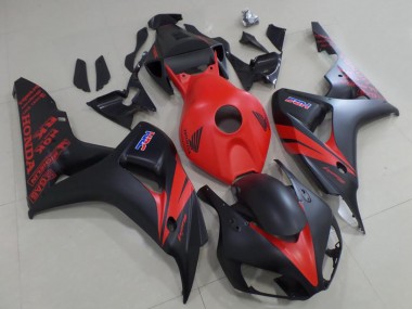 Carénage Moto Honda CBR1000RR 2006-2007 - Rouge Noir Mat