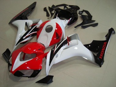 Kit Carénages Moto Honda CBR1000RR 2006-2007 - Blanc Rouge Noir Brillant