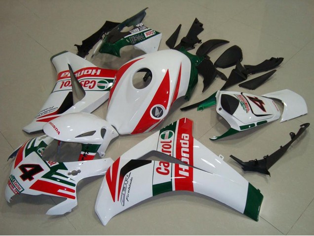 Carénages Moto Honda CBR1000RR 2008-2011 - Blanc Rouge Vert Foncé Castrol