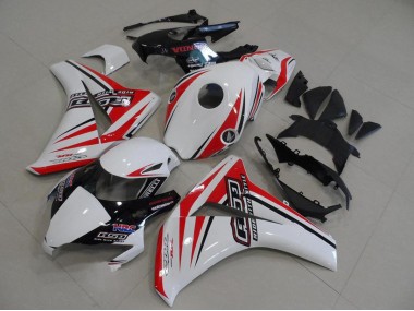 Carénages Moto Honda CBR1000RR 2008-2011 - Blanc Rouge Noir Brillant HRC