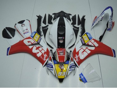 Carénages Moto Honda CBR1000RR 2008-2011 - Blanc Rouge Jaune Noir Givi 93